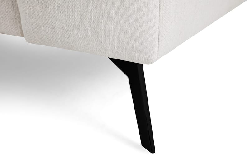 Ocean Lyx 4-personers Venstrevendt L-formet Chaiselongsofa i Stof - Lysegrå - Møbler - Sofaer - Sofa med chaiselong - 4 personers sofa med chaiselong