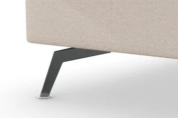 Ocean Lyx 4-personers Venstrevendt L-formet Chaiselongsofa i Stof - Beige - Møbler - Sofaer - Sofa med chaiselong