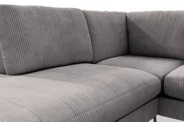 Ocean Lyx 4-personers Venstrevendt L-formet Chaiselongsofa i Manchester - Mørkegrå - Møbler - Sofaer - Sofa med chaiselong