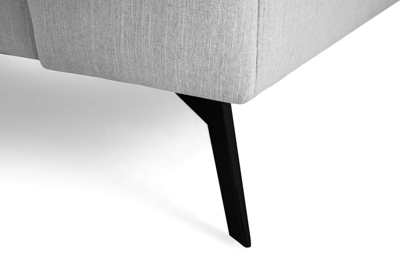 Ocean Lyx 4-personers Venstrevendt L-formet Chaiselongsofa i Stof - Grå - Møbler - Sofaer - Sofa med chaiselong - 4 personers sofa med chaiselong