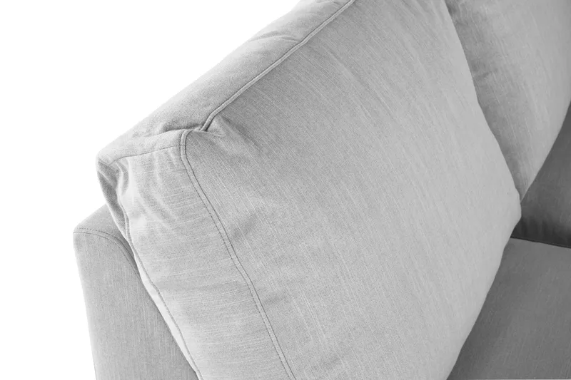 Ocean Lyx 4-personers Venstrevendt L-formet Chaiselongsofa i Stof - Grå - Møbler - Sofaer - Sofa med chaiselong - 4 personers sofa med chaiselong