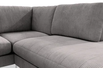 Ocean Lyx 4-personers Højrevendt L-formet Chaiselongsofa i Manchester - Mørkegrå - Møbler - Sofaer - Sofa med chaiselong