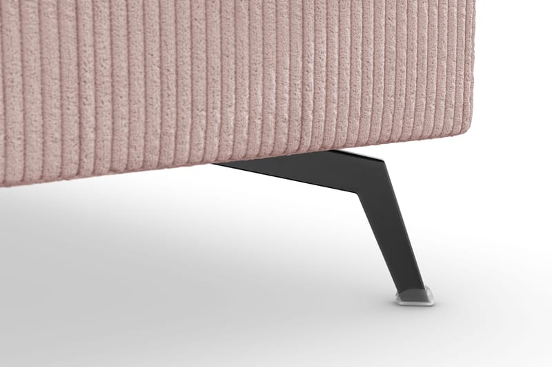 Ocean Lyx 4-personers Højrevendt L-formet Chaiselongsofa i Manchester - Rosa - Møbler - Sofaer - Sofa med chaiselong - 4 personers sofa med chaiselong