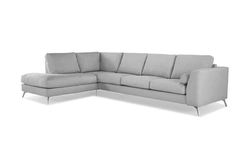 Ocean Lyx 4-pers Sofa med Chaiselong Venstre - Grå - Sofa med chaiselong - 4 personers sofa med chaiselong