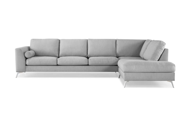 Ocean Lyx 4-pers Sofa med Chaiselong Højre - Grå - Sofa med chaiselong - 4 personers sofa med chaiselong