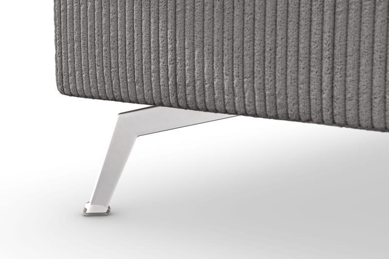 Ocean Lyx 4-personers Venstrevendt L-formet Chaiselongsofa i Manchester - Mørkegrå - Møbler - Sofaer - Sofa med chaiselong - 4 personers sofa med chaiselong