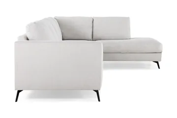 Ocean Lyx 4-personers Højrevendt L-formet Chaiselongsofa i Stof - Lysegrå - Møbler - Sofaer - Sofa med chaiselong