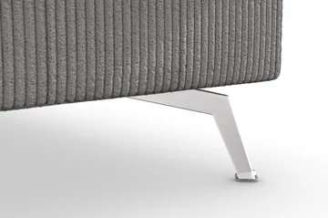 Ocean Lyx 4-personers Højrevendt L-formet Chaiselongsofa i Manchester - Mørkegrå - Møbler - Sofaer - Sofa med chaiselong