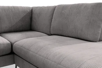 Ocean Lyx 4-personers Højrevendt L-formet Chaiselongsofa i Manchester - Mørkegrå - Møbler - Sofaer - Sofa med chaiselong