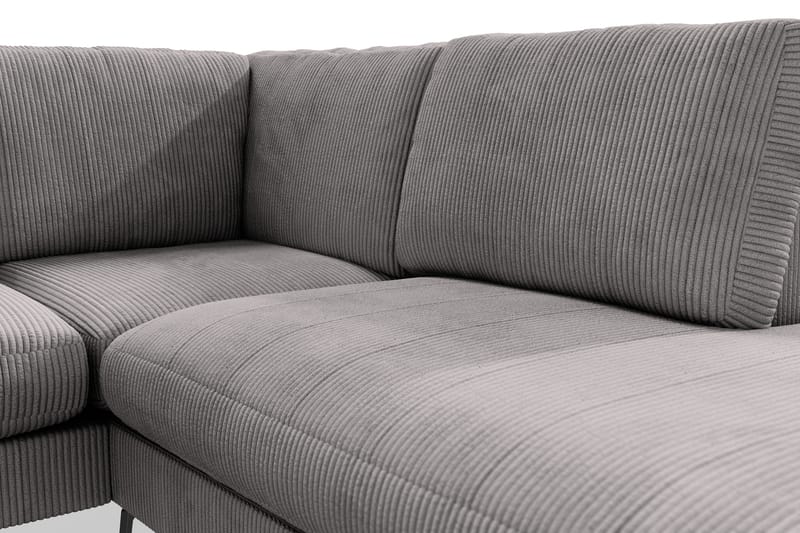 Ocean Lyx 4-personers Højrevendt L-formet Chaiselongsofa i Manchester - Mørkegrå - Møbler - Sofaer - Sofa med chaiselong - 4 personers sofa med chaiselong
