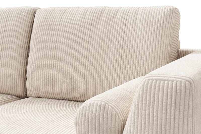 Ocean Lyx 4-personers Venstrevendt L-formet Chaiselongsofa i Manchester - Beige - Møbler - Sofaer - Sofa med chaiselong - 4 personers sofa med chaiselong
