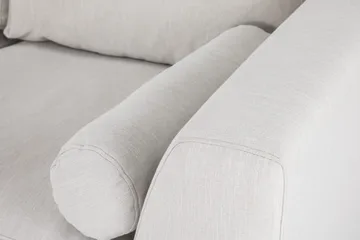 Ocean Lyx 4-personers Venstrevendt L-formet Chaiselongsofa i Stof - Lysegrå - Møbler - Sofaer - Sofa med chaiselong