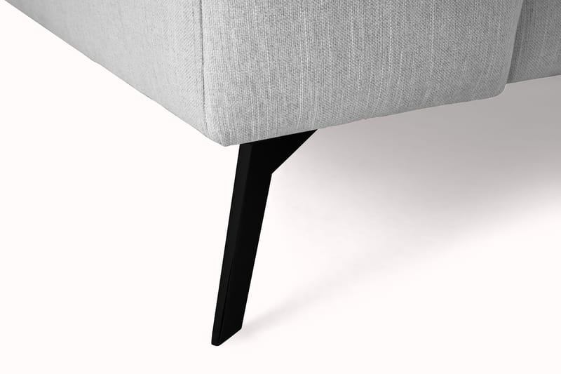 Ocean Lyx 4-personers Højrevendt L-formet Chaiselongsofa i Stof - Grå - Møbler - Sofaer - Sofa med chaiselong - 4 personers sofa med chaiselong