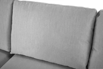 Ocean Lyx 4-personers Venstrevendt L-formet Chaiselongsofa i Stof - Grå - Møbler - Sofaer - Sofa med chaiselong