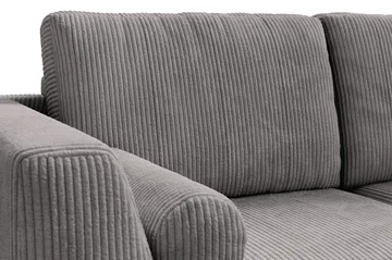 Ocean Lyx 4-personers Højrevendt L-formet Chaiselongsofa i Manchester - Mørkegrå - Møbler - Sofaer - Sofa med chaiselong