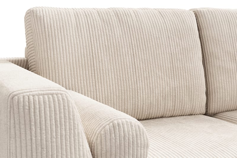 Ocean Lyx 4-personers Højrevendt L-formet Chaiselongsofa i Manchester - Beige - Møbler - Sofaer - Sofa med chaiselong - 4 personers sofa med chaiselong