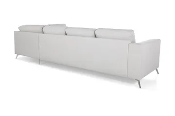 Ocean Lyx 4-personers Højrevendt L-formet Chaiselongsofa i Stof - Lysegrå - Møbler - Sofaer - Sofa med chaiselong