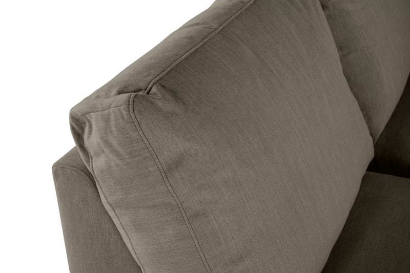 Ocean Lyx 6-personers Venstrevendt U-formet Sofa med Divan og Chaiselong + Fodskammel i Stof - Mørkegrøn - Møbler - Sofaer - Sofa med chaiselong