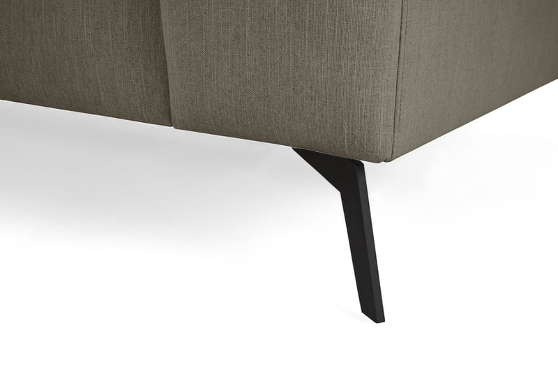 Ocean Lyx 6-personers Venstrevendt U-formet Sofa med Divan og Chaiselong + Fodskammel i Stof - Mørkegrøn - Møbler - Sofaer - Sofa med chaiselong
