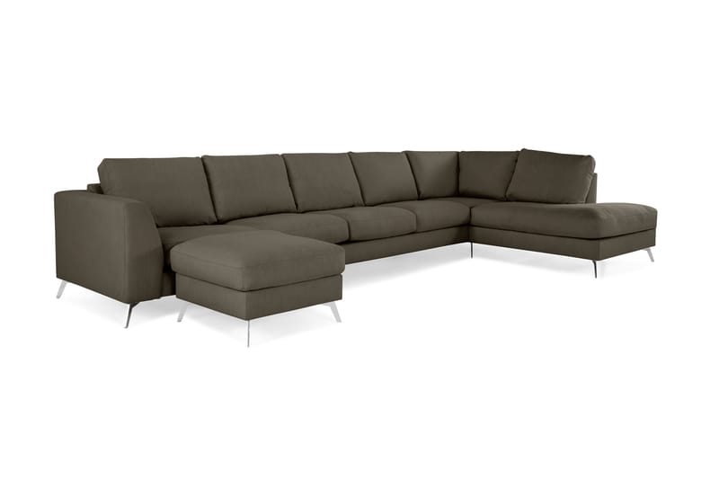 Ocean Lyx U-sofa med Chaiselong Højre - Grøn - Møbler - Sofaer - Sofa med chaiselong