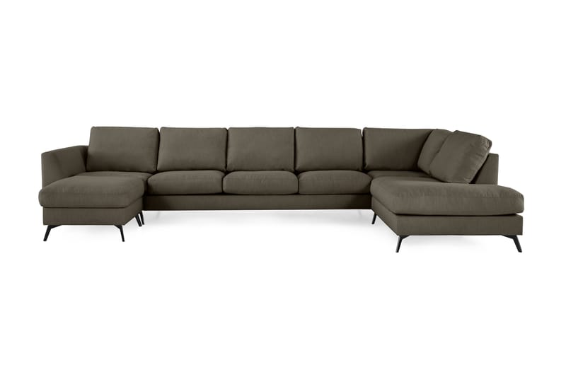 Ocean Lyx U-sofa med Chaiselong Højre - Grøn - Møbler - Sofaer - Sofa med chaiselong