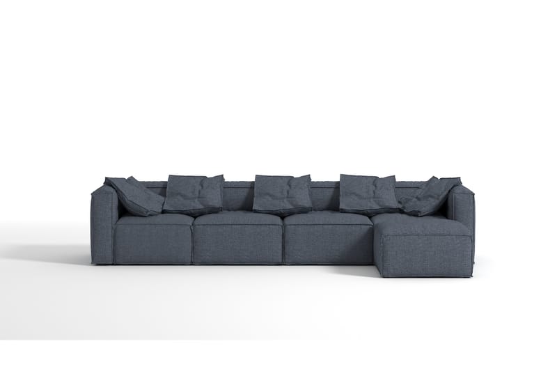 Oceanis 4-Pers. Chaiselongsofa - Mørkegrå - Sofa med chaiselong - 4 personers sofa med chaiselong