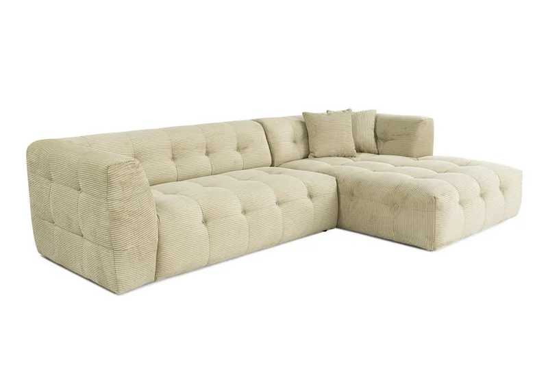 Octavian Sofa med Chaiselong 3-personers - Grøn - Møbler - Sofaer - Sofa med chaiselong