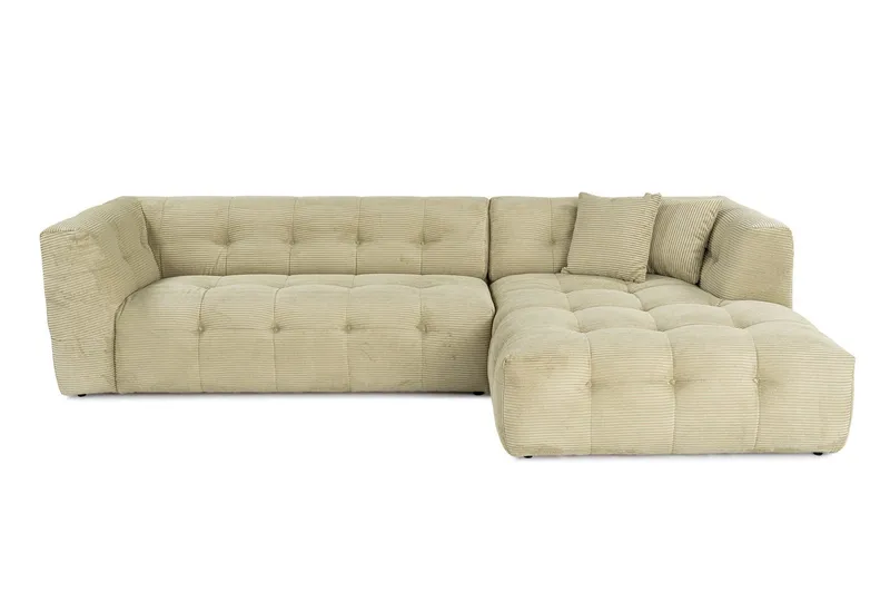 Octavian Sofa med Chaiselong 3-personers, Grøn