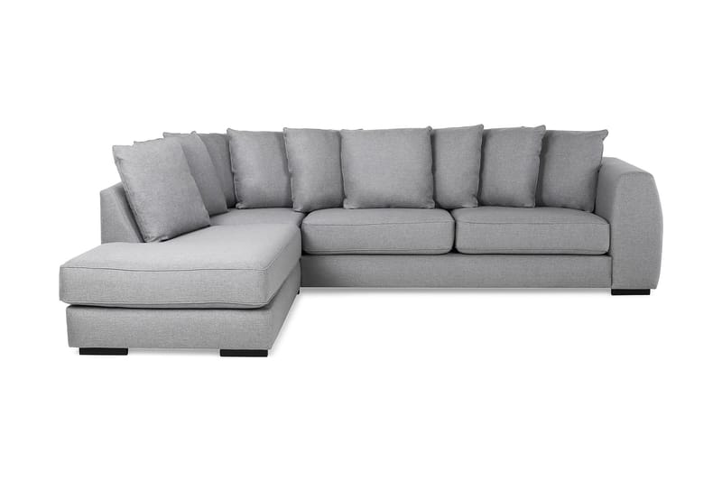 Optus 3-pers Sofa med Chaiselong Venstre inkl Løse Puder - Lysegrå - Møbler - Sofaer - Sofa med chaiselong