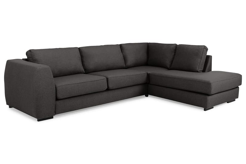 Optus 3-pers Sofa med Chaiselong Højre - Mørkegrå - Møbler - Sofaer - Sofa med chaiselong - 3 personers sofa med chaiselong