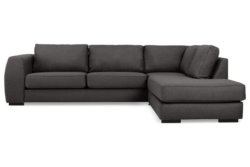 Optus 3-pers Sofa med Chaiselong Højre - Mørkegrå - Møbler - Sofaer - Sofa med chaiselong - 3 personers sofa med chaiselong
