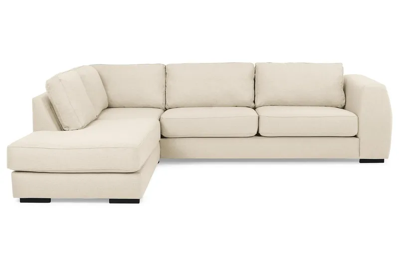 Optus 3-pers Sofa med Chaiselong Venstre - Beige - Møbler - Sofaer - Sofa med chaiselong - 3 personers sofa med chaiselong