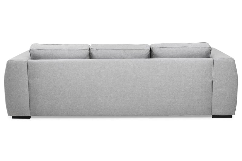 Optus 3-personers Vendbar L-formet Chaiselongsofa i Stof - Lysegrå - Møbler - Sofaer - Sofa med chaiselong - 3 personers sofa med chaiselong
