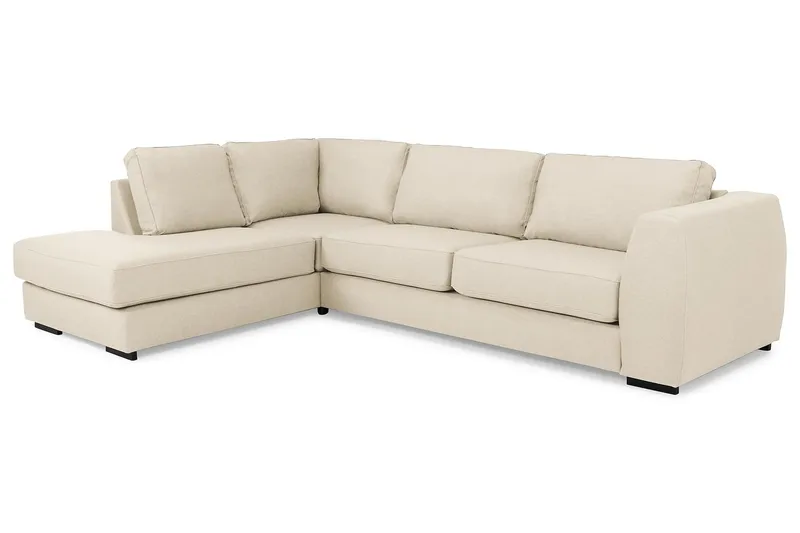 Optus 3-pers Sofa med Chaiselong Venstre - Beige - Møbler - Sofaer - Sofa med chaiselong - 3 personers sofa med chaiselong