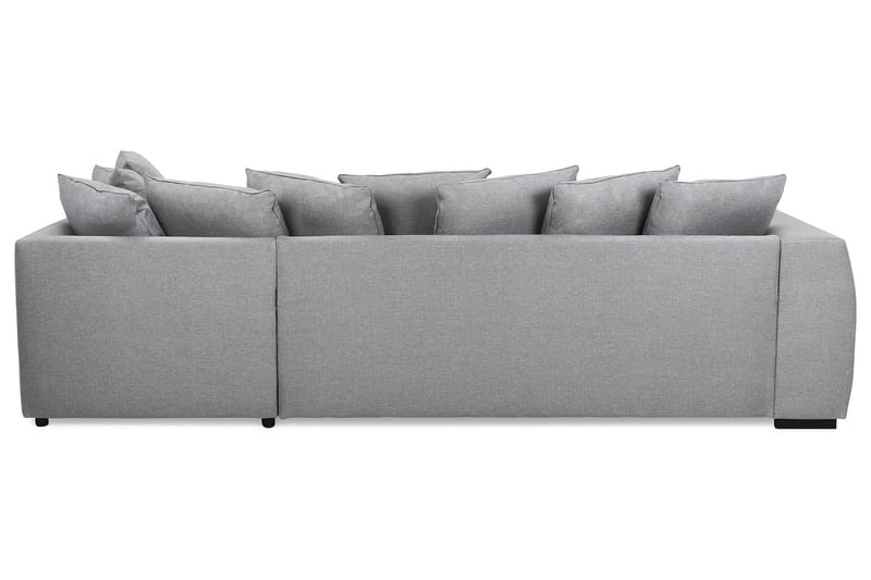 Optus 4-personers Højrevendt L-formet Chaiselongsofa i Stof inkl. Kuvertpuder - Lysegrå - Møbler - Sofaer - Sofa med chaiselong - 3 personers sofa med chaiselong