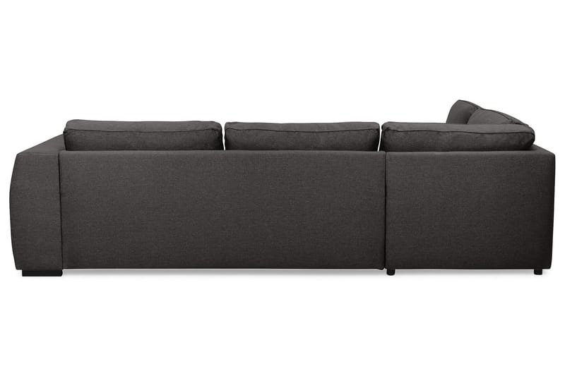Optus 4-personers Venstrevendt L-formet Chaiselongsofa i Stof - Mørkegrå - Møbler - Sofaer - Sofa med chaiselong
