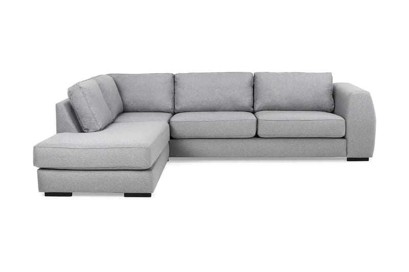 Optus 4-personers Venstrevendt L-formet Chaiselongsofa i Stof - Lysegrå - Møbler - Sofaer - Sofa med chaiselong
