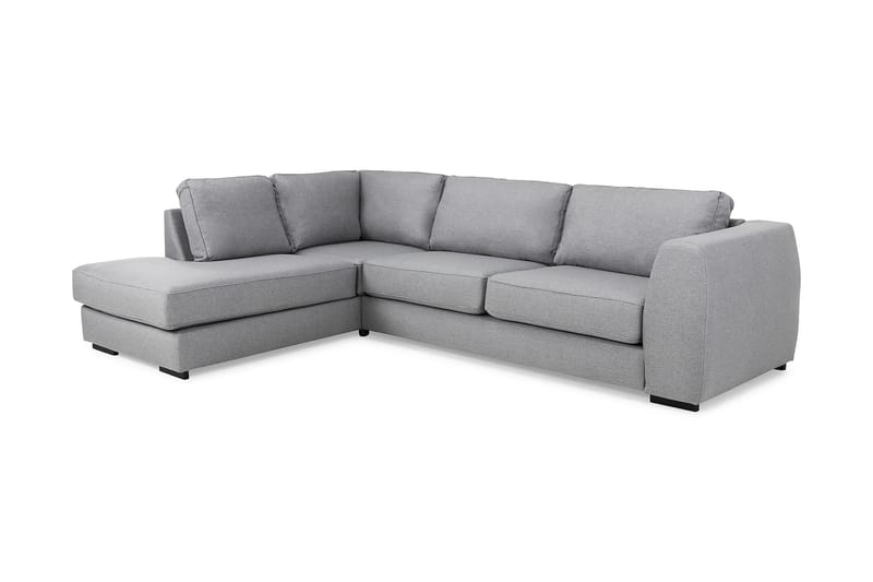 Optus 4-personers Venstrevendt L-formet Chaiselongsofa i Stof - Lysegrå - Møbler - Sofaer - Sofa med chaiselong