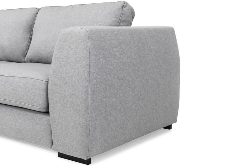 Optus 4-personers Venstrevendt L-formet Chaiselongsofa i Stof - Lysegrå - Møbler - Sofaer - Sofa med chaiselong