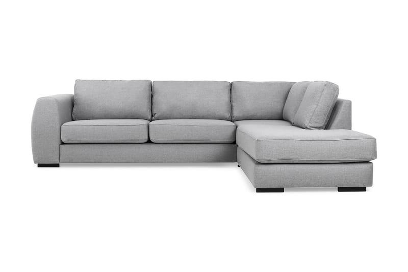 Optus 4-personers Højrevendt L-formet Chaiselongsofa i Stof - Lysegrå - Møbler - Sofaer - Sofa med chaiselong