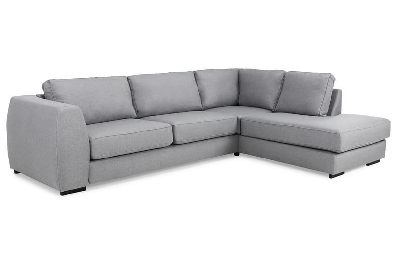 Optus 4-personers Højrevendt L-formet Chaiselongsofa i Stof - Lysegrå - Møbler - Sofaer - Sofa med chaiselong