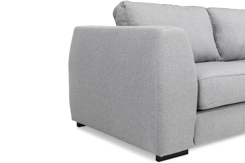 Optus 4-personers Højrevendt L-formet Chaiselongsofa i Stof - Lysegrå - Møbler - Sofaer - Sofa med chaiselong