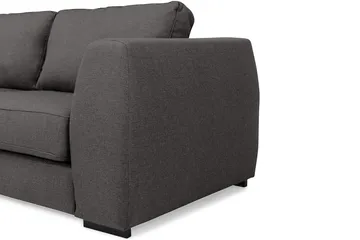 Optus 4-personers Venstrevendt L-formet Chaiselongsofa i Stof - Mørkegrå - Møbler - Sofaer - Sofa med chaiselong