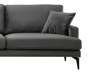 Ostberg Hjørnesofa med Chaiselong Venstre - Sort - Møbler - Sofaer - Sofa med chaiselong