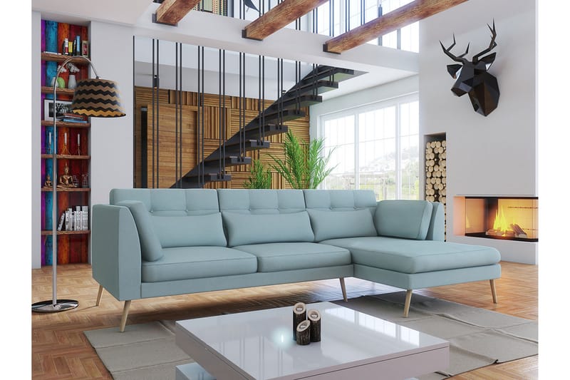 Pacyfic sofa med diva 280x162x100 cm - Sofa med chaiselong - 4 personers sofa med chaiselong
