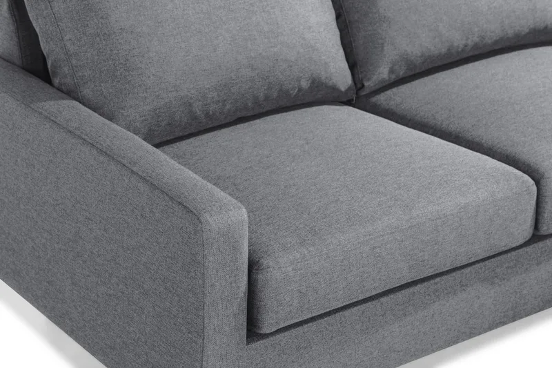 Peppe 3-personers Vendbar L-formet Divansofa i Stof - Lysegrå - Møbler - Sofaer - Sofa med chaiselong