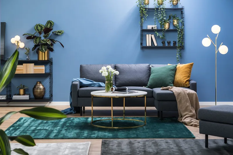 Peppe 3-personers Vendbar L-formet Divansofa i Stof - Mørkegrå - Møbler - Sofaer - Sofa med chaiselong