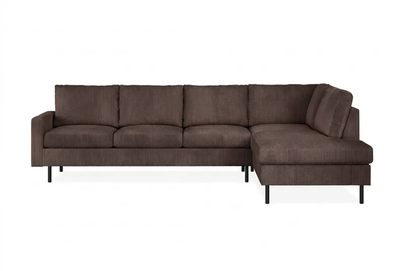 Peppe 3-personers Manchester Sofa, Mørk brun
