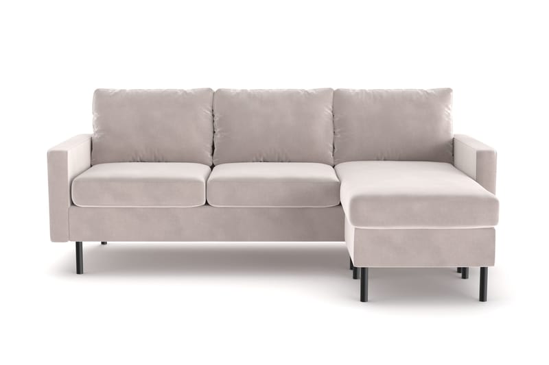 Peppe 3-personers Vendbar L-formet Divansofa i Manchester, Beige