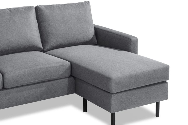 Peppe 3-personers Sofa med Chaiselong Vendbar - Lysegrå - Sofa med chaiselong - 3 personers sofa med chaiselong